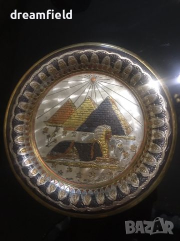 Декоративни чинии с египетски мотиви 9 броя, снимка 11 - Декорация за дома - 24879283