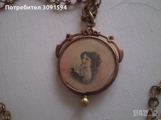 Колие с висулка викториянски период пандетив медальон, снимка 14 - Антикварни и старинни предмети - 39005963