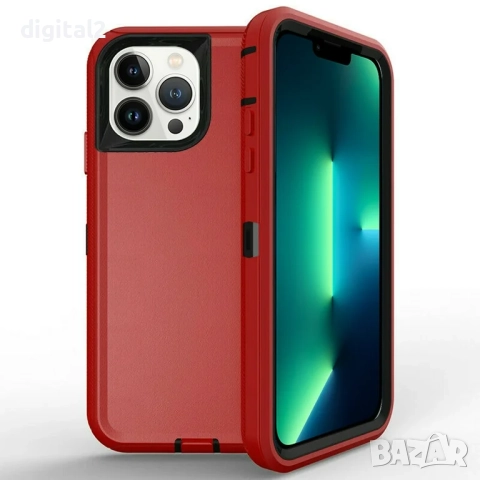 Кейс Military Брониран Удароустойчив Phone Case за IPhone 15 Pro, снимка 6 - Калъфи, кейсове - 52652880