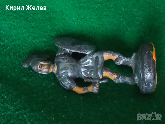 СТАРО ОЛОВНО ВОЙНИЧЕ РИМСКИ ПЕХОТИНЕЦ ВОИН ПЕШКА ФИГУРКА от ШАХ РЪЧНО ОЦВЕТЕНА РЯДКА 41377, снимка 13 - Колекции - 43805975