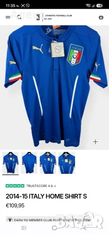puma Italy тениска M размер. , снимка 3 - Тениски - 55739718