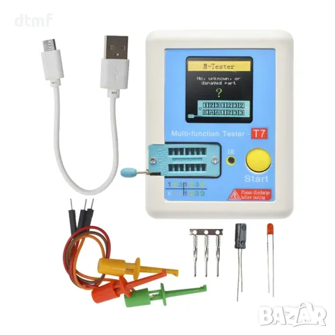 Тестер за полупроводници LCR-T7 LCR Meter Transistor Tester, ESR
