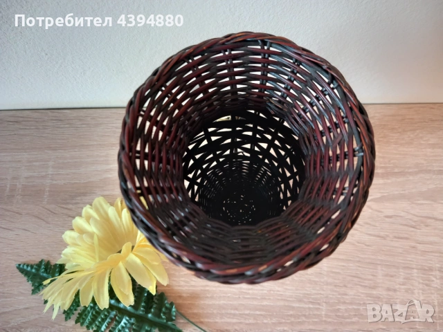 Нова ваза от ратан , снимка 3 - Вази - 53609467