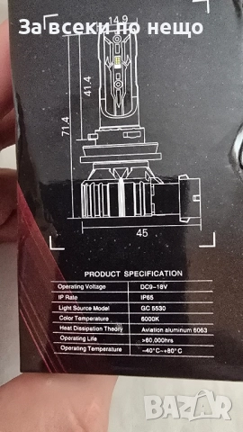  LED крушки 9005 OUSHI, снимка 7 - Аксесоари и консумативи - 51677725