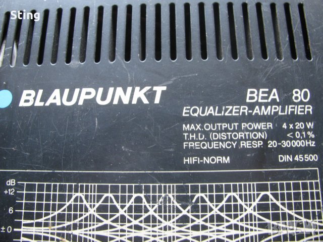BLAUPUNKT BEA 80  Усилвател  +  Еквилайзер  4 X 20 W