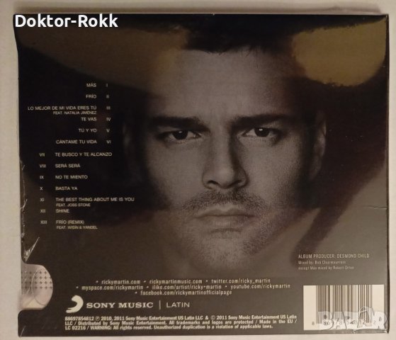 Ricky Martin – Musica + Alma + Sexo (2011, CD), снимка 2 - CD дискове - 42501313