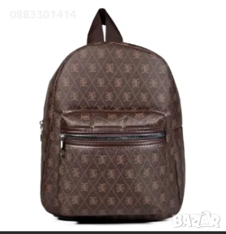 Дамска раница Черна, Кафява, Сива, Бежова, снимка 3 - Чанти - 47632322