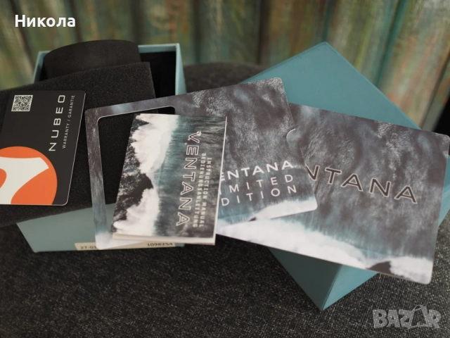 Nubeo VENTANA Dark Magma Automatic – Limited Edition – перфектно състояние, неносен, снимка 3 - Мъжки - 52348638