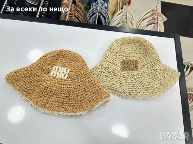 Miu Miu Лятна Шапка Миу Миу - Налични Различни Цветове Код E533, снимка 2 - Шапки - 50803211