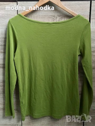 Зелена блуза Tom Tailor, снимка 4 - Блузи с дълъг ръкав и пуловери - 38705410