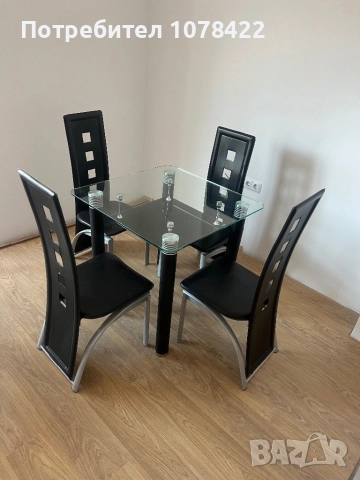 маса за хранене и четири стола, снимка 3 - Маси - 52958062