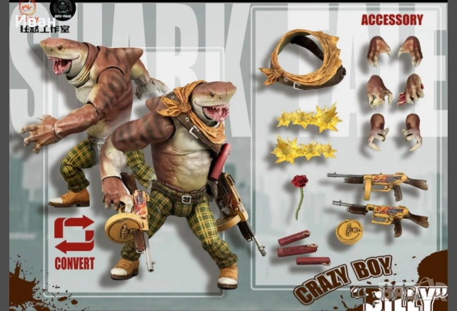 Акулите гангстери Циганина, Артър и Били, снимка 4 - Фигурки - 53658193