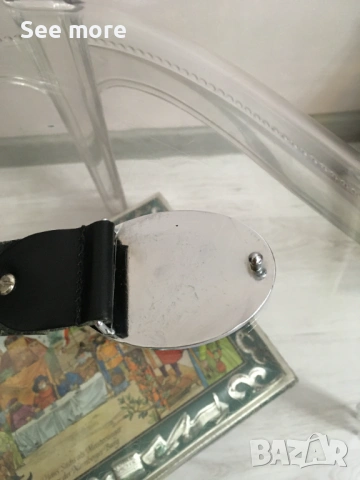 Philipp Plein Hexagon мъжки колан естествена кожа, снимка 3 - Колани - 53375660