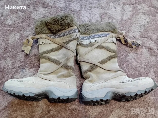 Нови топли ботуши 38 номер-Индонезия, снимка 2 - Дамски ботуши - 48584479