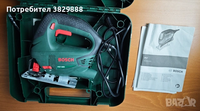 Зеге Bosch PST 650, 500w, ползвано един път, снимка 2 - Моторни триони/резачки - 53389834