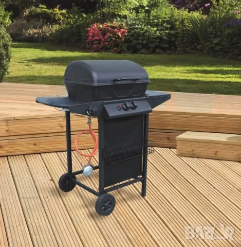 🔥 Газово барбекю VAGGAN с 2 горелки – Мощност, стил и удобство за вашето барбекю парти!, снимка 1