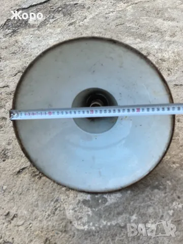 Стара емайлирана лампа, снимка 5 - Антикварни и старинни предмети - 49293096