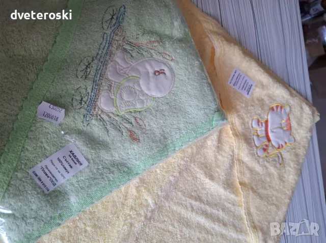 Хавлия за бебе - 100% памук, снимка 4 - Други - 36077563