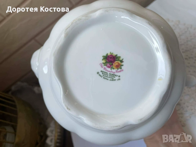 ROYAL ALBERT красив чайник от Англия от костен порцелан, снимка 8 - Антикварни и старинни предмети - 53301023