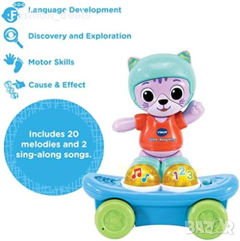 Нова VTech интерактивна бебешка играчка със светлини цифри звуци музика, снимка 5 - Образователни игри - 41465032