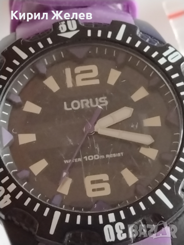 Мъжки часовник LORUS WATER RESIST много красив силиконова каишка - 26485, снимка 2 - Мъжки - 36134265