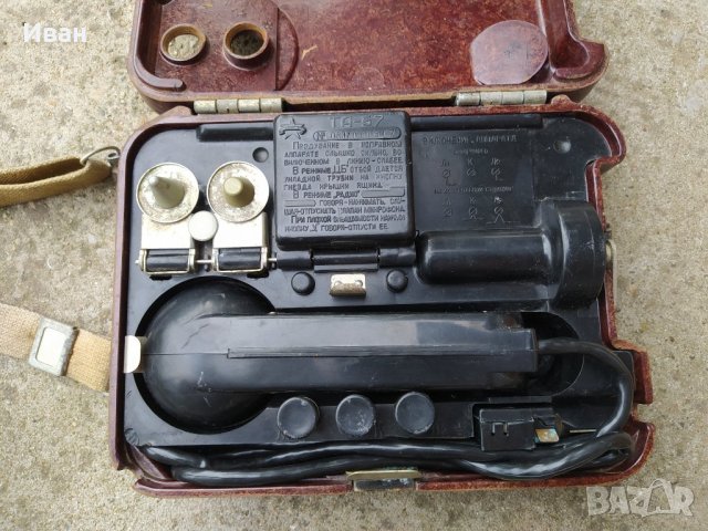 Телефон ТА-57 СССР / Съветски / Руски военен , снимка 4 - Антикварни и старинни предмети - 41125890
