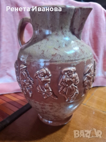 Стар керамичен сервиз за вино , снимка 4 - Антикварни и старинни предмети - 52427702