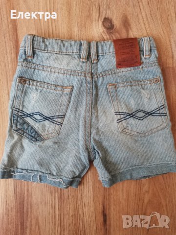 Дънкови къси панталони Zara 4год. , снимка 2 - Детски къси панталони - 41343469