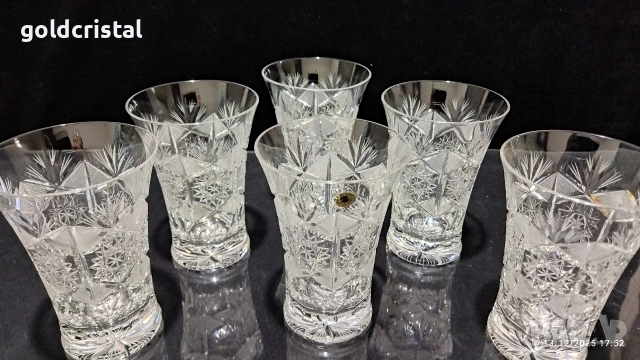 кристални чаши за вода , снимка 2 - Антикварни и старинни предмети - 52794944