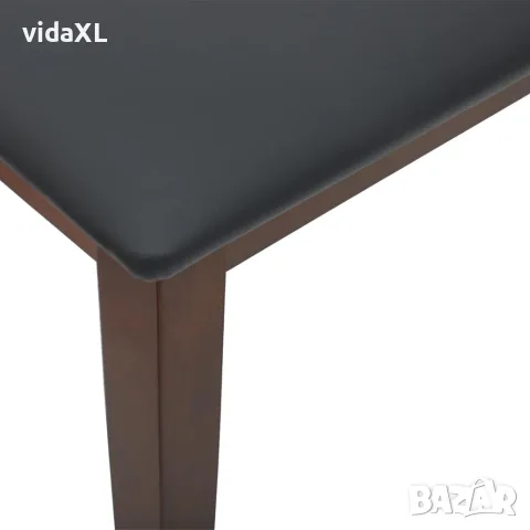 vidaXL Пейка 90 см Кафява масивна дървесина Гума, снимка 6 - Дивани и мека мебел - 56148863