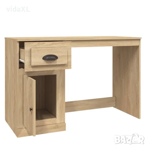 vidaXL Бюро с чекмедже, сонома дъб, 115x50x75 см, инженерно дърво, снимка 8 - Бюра - 56147974