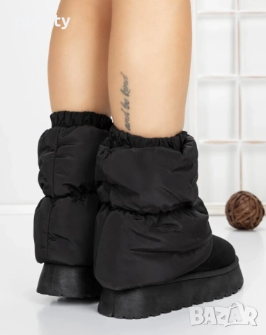 Равни боти - черни, снимка 3 - Дамски боти - 52866162