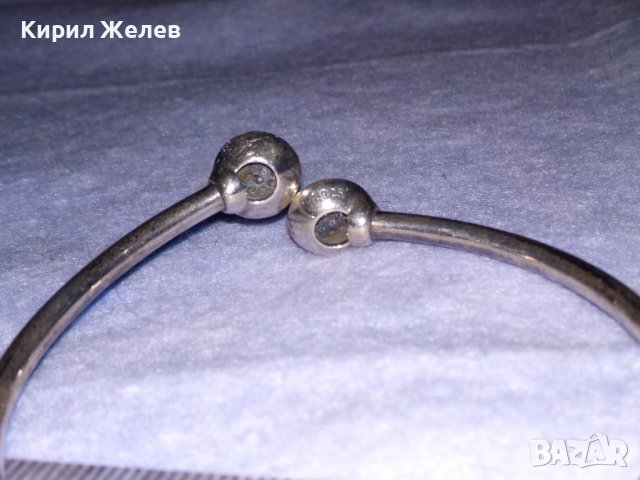 PANDORA ИЗЯЩНА СКЪПОЦЕННА ОТВАРЯЩА се СРЕБЪРНА ГРИВНА СРЕБРО S925 сЮВЕЛИРНО ФАСЕТИРАНИ ЦИРКОНИ 38747, снимка 10 - Гривни - 41741079