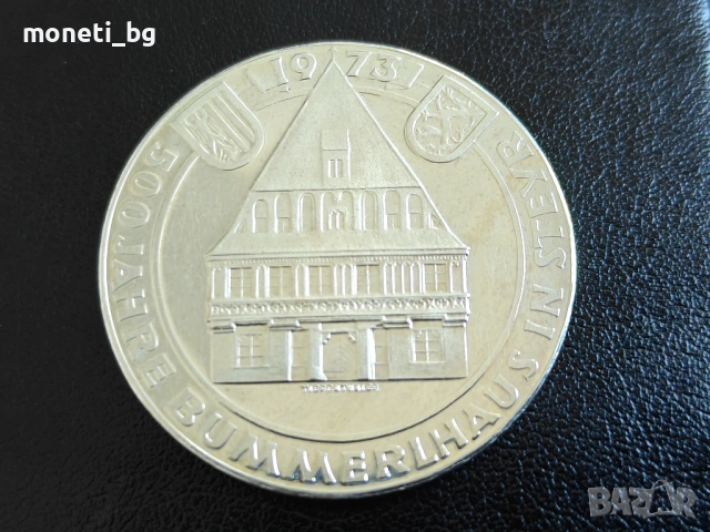 СРЕБРО Австрия 50 шилинга 1973, снимка 2 - Нумизматика и бонистика - 53532171