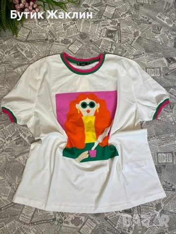 ‼️Намалена‼️Дамска тениска арт модел 