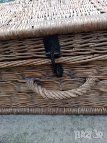 Антики  Плетен куфар от миналия век/уникат/, снимка 7 - Антикварни и старинни предмети - 49993951