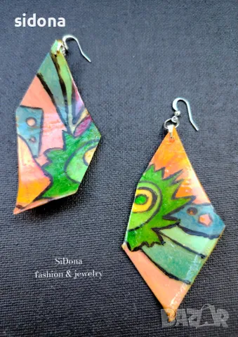 Ръчно изработени обеци by SiDona, снимка 2 - Обеци - 39480630