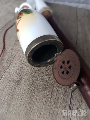 Стара голяма порцеланова лула, снимка 5 - Лули - 38944872