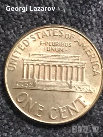 1 цент САЩ 2001 буква D рядка