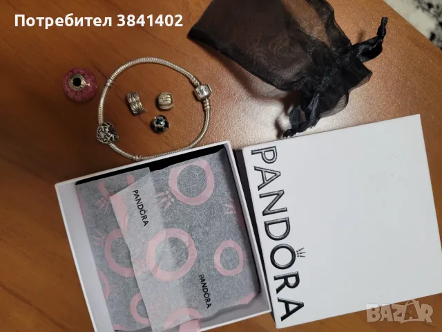 Гривна Pandora с талисмани, снимка 4 - Гривни - 55972268