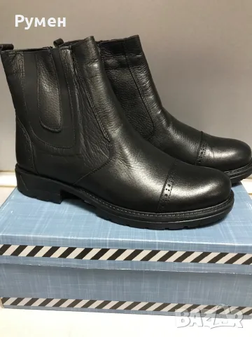 Мъжки зимни обувки, естествена кожа, снимка 1