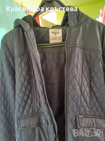 Продавам дамско яке Kenvelo.тьмно синьо,с качулка,якето е ново но по пролетно-есенно, снимка 6 - Якета - 38719381