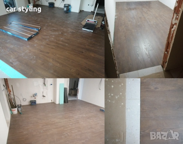 Монтаж на ламинат (ламиниран паркет) винил, первази, подложка XPS, снимка 5 - Монтажи - 47624965