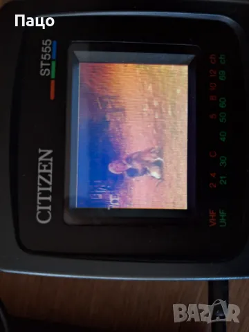 /Vintage/Citizen ST555 Black Pocket Color LCD TV 2.2"/Тестван, снимка 13 - Телевизори - 49558707
