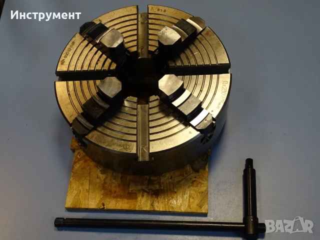 Планшайба за струг Ф315 4-челюсти USSR Independent 4-Jaw Facep late chuck, снимка 5 - Резервни части за машини - 51238422