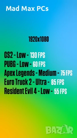 Геймърски компютър i5 4460/ RX 470/ Ram 12GB/ SSD 128GB+320GB, снимка 9 - Геймърски - 53744771