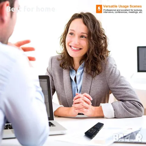 Цифров диктофон/MP3 плеар Tschisen 64GB 1536kbps , снимка 6 - Аудиосистеми - 48256282