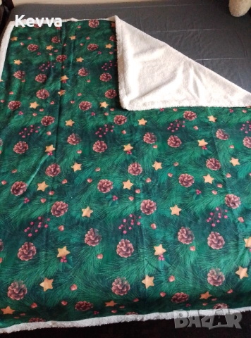 Шерпа одеяло с еко вълна 1, снимка 2 - Олекотени завивки и одеяла - 52676200