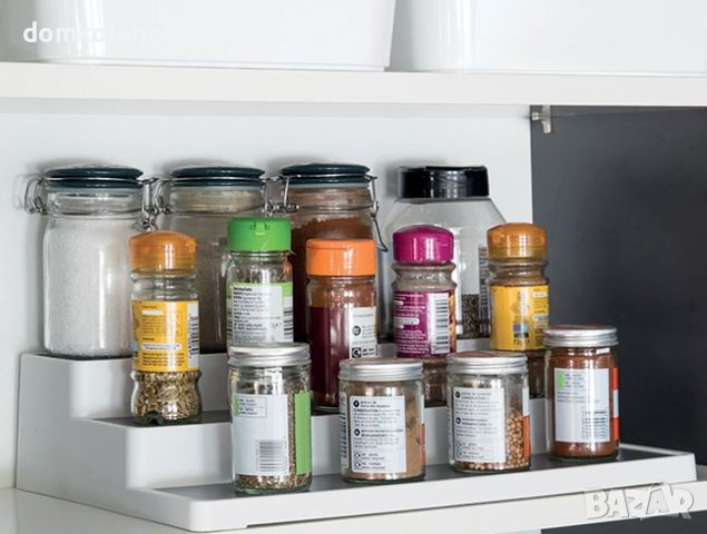 Поставка за подправки с 3 нива/Не се хлъзга/36,5x24x8,5 см