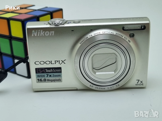 Nikon COOLPIX S6100 16mp Digital Camera Touchscreen Nikkor 7x wide Zoom, снимка 3 - Фотоапарати - 52729306